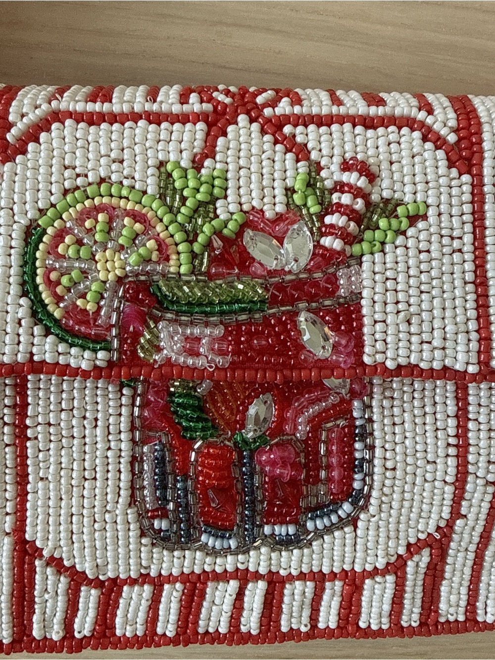 NWT RARE Anthropologie Fiona Beaded Bag: Food & Drink Edition - Picture 4 of 12